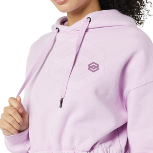 Sudadera Corta Tejida de Invierno para Mujer, Informal, con Capucha y Mangas Largas - Product Image 4