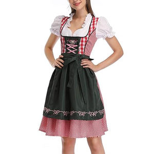 3 piezas tradicional alemán Dirndls bávaro señoras Oktoberfest Dirndl vestido Trachten usa mujeres chica Dirndl vestidos - Product Image 3