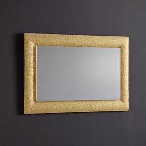 Reversible Gold Grain 90x62 Fused Glass Frame <b>Framed</b> <b>Mirror</b> - Product Image 2