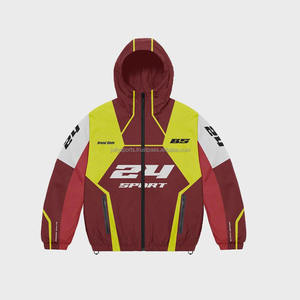 plus size Custom Logo Nylon Streetwear <b>Vintage</b> Sweat <b>Suits</b> New Fashion 2 Piece Jogging Set Reflective Windbreaker Tracksuit - Product Image 4