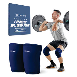 Genouillère de compression de haute qualité pour l'haltérophilie et la musculation, en spandex et nylon, douce, légère, soutien - Product Image 5