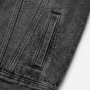 Veste en jean pour homme, style classique, longueur régulière, manches longues, hiver, logo frontal, service OEM, vêtements d'extérieur décontractés de haute qualité - Product Image 5