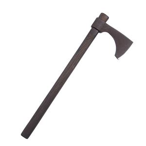 ขวานดามัสกัสพร้อมด้ามจับไม้สีน้ำตาลสำหรับงานกลางแจ้งงานสับเหล็กคาร์บอน - Product Image 1
