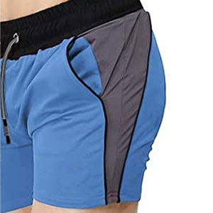Pantalones cortos de gimnasio para hombre 100% algodón personalizados al por mayor tallas grandes ajuste holgado cordón patrón sólido estilo casual ecológico en línea - Product Image 6