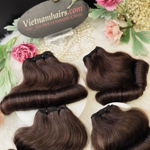 Vente en gros 2025 Meilleur Prix Trame de Cheveux Qualité Premium 100% Extensions de Cheveux Humains Vietnamiens Pleine Cuticule Double Extrémités de Cheveux Dessinés - Product Image 2