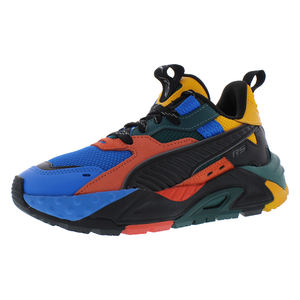 Zapatillas Puma RS Track Color GS para Niño, Color: Azul/Puma Negro/Amarillo Azafrán, 100% Auténticas - Product Image 1