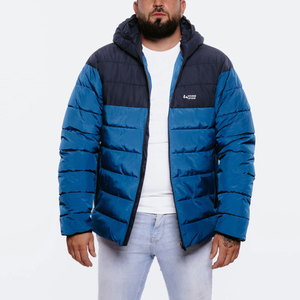 100% Polyester Stand Collar Front Logo Men's Winter Puffer Jackets-Waterproof & Windproof Fashion Design - Product Image 6