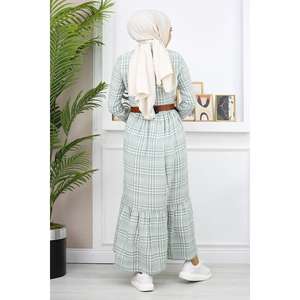 Robe décontractée avec détails boutonnés 100% coton - Product Image 5