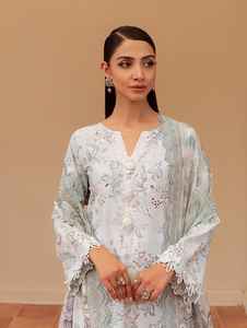 ปากีสถานชุดเดรส3ชิ้นแบบไม่มีตะเข็บสำหรับผู้หญิงชุดปาร์ตี้แบบลำลองผ้าลินิน - Product Image 3