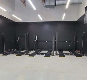 ลิฟท์ยกรถแบบ 4 เสา ระบบไฮดรอลิก/ไฟฟ้า รับน้ำหนักได้ 12,000 ปอนด์ ผลิตอย่างแม่นยำ พร้อมความสูงในการยก >72.8 นิ้ว และรับประกัน 1 ปี สำหรับใช้ในโรงรถ - Product Image 4