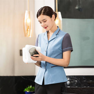 เสื้อยืดสำหรับผู้ชายเครื่องแบบทำความสะอาดร้านอาหารโรงแรมคาเฟ่ห้องครัวพนักงานทำความสะอาด - Product Image 6