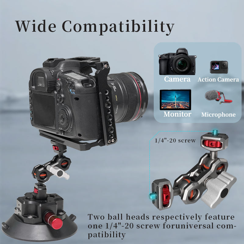 360 Degree Rotation DSLR Field Monitor Universal 1/4\