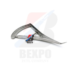 Calibrador de hueso Catroviejo, calibrador dental curvo, instrumentos quirúrgicos manuales de acero inoxidable - Product Image 5