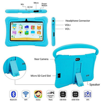 7 "mavi çocuklar yeni Tablet eğitim kalem teşhir rafı LCD anti-şok dokunmatik Android PC için çocuk WiFi ucuz silikon kılıf tutucu