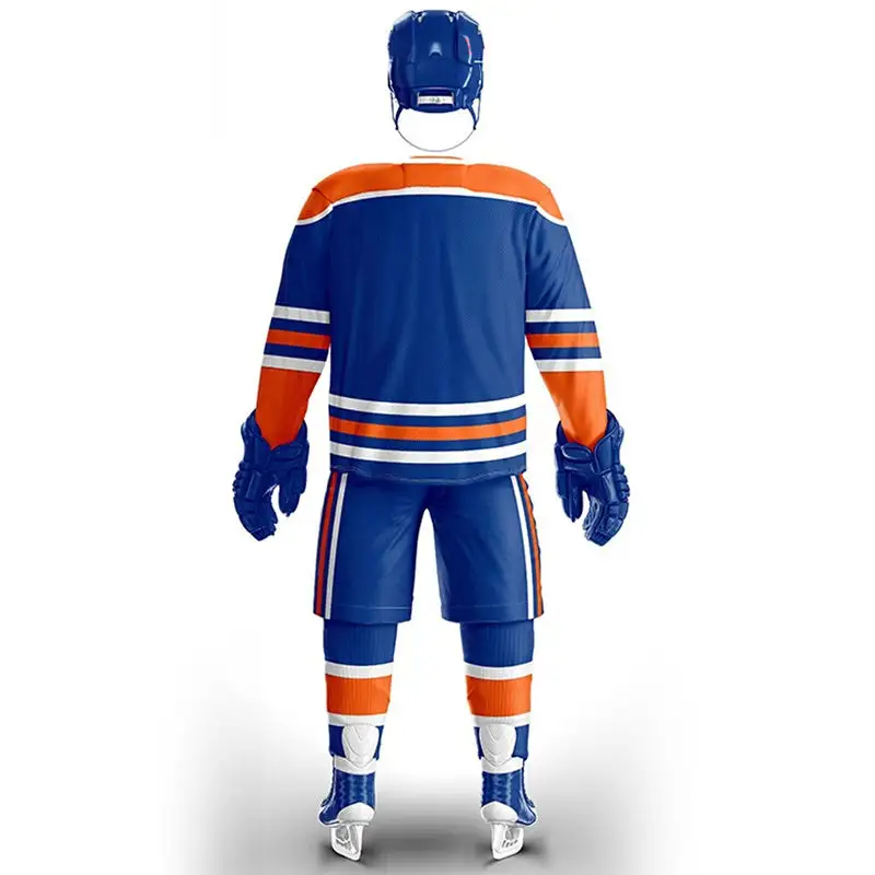 Uniforme de hockey sur glace de grande taille avec sublimation numérique Chemises et shorts à manches longues à vendre