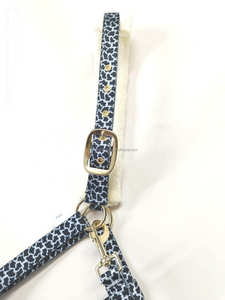 2022-2023 vente en gros de licou de cheval en Nylon, sangle imprimée haute densité, rembourrage en fourrure douce, fer, métal, laiton, matériel de tressage - Product Image 3