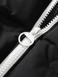 Chaqueta acolchada de talla grande para hombre, chaqueta de cuero cálida con burbujas impermeable de invierno personalizada con decoración de piel, venta al por mayor, novedad - Product Image 2