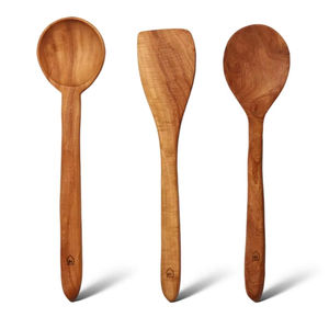 ชุดช้อนไม้ด้ามยาวขัดเงาแบบเป็นมิตรกับสิ่งแวดล้อม สำหรับการอบ การผสม และของแจกเพื่อการใช้ชีวิตอย่างยั่งยืน - Product Image 1