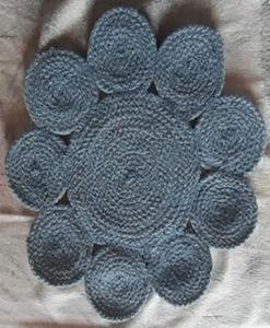 Manteles Individuales de Algodón con Diseño Tikki, Forma Redonda, Trenzados, Antideslizantes, Ecológicos, con Patrón Floral para Uso Doméstico, Estilo Moderno - Product Image 3