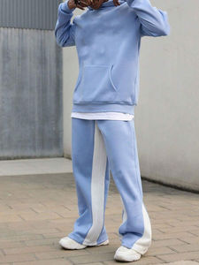 Conjunto Deportivo Informal con Capucha y Pantalones de Chándal de Forro Polar para Hombre, Impresión Personalizada de Alta Calidad, 100% Algodón - Product Image 6