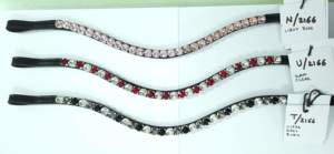 สายคาดหน้าผากม้าหนังประดับคริสตัลริโวลี่ขนาด 10 มม. สำหรับอุปกรณ์ตกแต่งบังเหียนสุดหรู ทุกขนาด สำหรับใช้กับม้า - Product Image 6