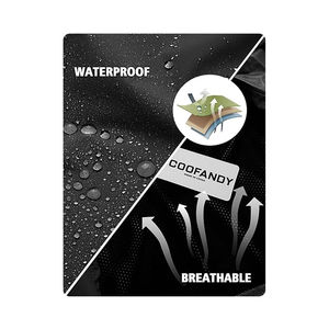 Traje de lluvia Chaqueta impermeable y pantalón impermeable para hombres y mujeres Traje de lluvia transpirable para todo deporte al aire libre Anti-tormenta para exteriores - Product Image 4