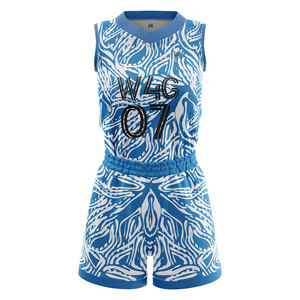 Conjunto de uniformes de baloncesto para mujer al por mayor, colores y números personalizados, material de secado rápido que absorbe la humedad, talla grande, sin aranceles - Product Image 1