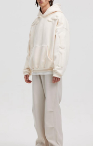 Sweat à capuche épais personnalisé avec logo en relief pour homme – Broderie 3D et impression sérigraphique – Nouvelle collection - Product Image 4