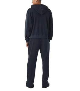 Survêtements pour hommes de haute qualité, délavés à l'acide, à épaules tombantes, avec fermeture éclair, 100% coton, molleton français, survêtements pour hommes délavés au soleil avec fermeture éclair - Product Image 3