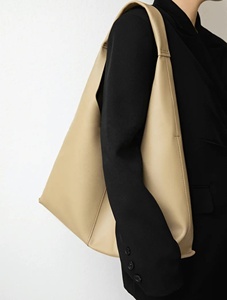 Véritable sac à bandoulière en cuir souple pleine fleur sac fourre-tout lisse grande capacité sac à main avec insert amovible LHB-0003C - Product Image 6