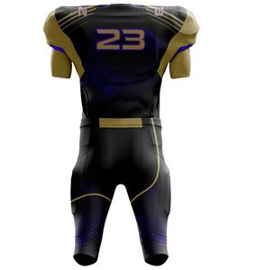 Ensembles de maillots sublimés avec logo personnalisé à bas prix, uniforme de football américain pour jeunes à séchage rapide - Product Image 4