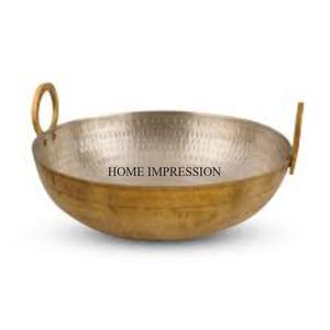 Ensemble de 3 finition antique en cuivre, taille et logo personnalisés, fournitures de cuisine Kadhai en métal de haute qualité - Product Image 6