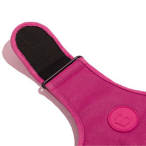 Luxury Pink LED Adjustable Polyester Dog Harness Medium Size Tactical Style with Breathable Mesh Floral Pattern for Cat <b>Walking</b> - Product Image 5