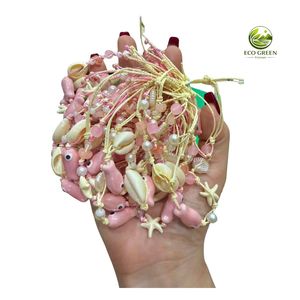 Handcrafted Natural Seashell <b>Bracelet</b> Cowrie Shell Beach <b>Bracelet</b> Adjustable String Jewelry Wholesale OEM Supplier Factory - Product Image 1
