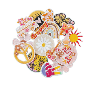 Parches de tela bordados por computadora circular, son parches de tela bordados con insignias de logotipos de marcas registradas - Product Image 6