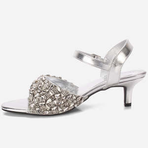 Sandales de mariage HARVA pour femmes, ornées de cristaux - Product Image 3