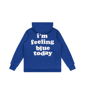 Sudadera con capucha de algodón de 100% de peso pesado con logotipo impreso de Puff personalizado de la mejor calidad y precio al por mayor - Product Image 3