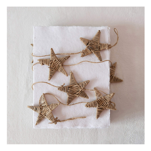 Ornements de Noël en rotin en osier d'arbre d'étoile faits à la main ornements de Noël en rotin naturel de matériel écologique pour la décoration de la maison - Product Image 5