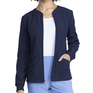 Nurse and <b>doctor</b> scrub suits with jackets featuring fashionable design and zipper front hospital medical uniform jacket <b>sets</b> - Product Image 3