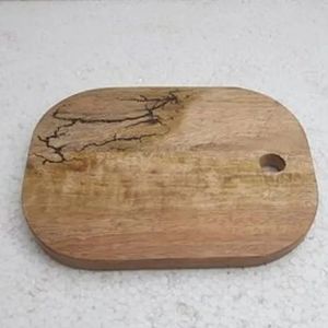 Assiette ronde en bois de manguier couleur naturelle pour le restaurant et le service de nourriture de mariage plats et assiettes sûrs personnalisés - Product Image 3