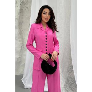 Conjunto de Chaqueta y Pantalones con Detalle de Copa Rosa - Rosa - Product Image 2
