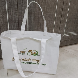 Sacs fourre-tout en toile de coton noir rose réutilisables vierges de qualité personnalisée et écologique avec logos imprimés - Product Image 2