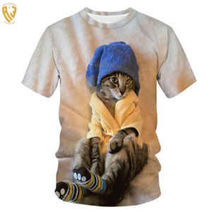 Vente chaude 100% Coton T-shirts pour Adultes 220 Grammes Anti-Rides Casual Wears Solid Pattern Sublimation Print Blank Shirts - Product Image 5