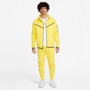 Venta al por mayor de ropa deportiva con logotipo personalizado Gym Fitness Tech polar chándales de entrenamiento de talla grande para hombre conjunto de 2 piezas Joggers Set - Product Image 1