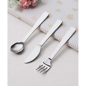 Mới nhất thiết kế thép Flatware ngã ba và muỗng cái nhìn mới được nhân đôi thép ngã ba cho các loại trái cây nhà bếp ăn Flatware Bộ - Product Image 6