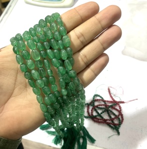 Perles rondes en quartz vert fraise, qualité AAA, certifiées IGI, pierres précieuses naturelles pour la fabrication de bijoux, colliers, bracelets, boucles d'oreilles - Product Image 3