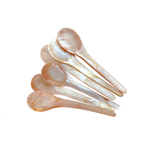 Juego de descanso de cuchara de concha Madre de perla Cuchara 20 gramos Longitud 14cm Hecho a mano Natural vietnamita - Product Image 6