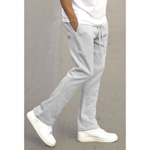 Pantalon de survêtement évasé décontracté pour homme, taille mi-haute, coupe droite, en toile légère, respirant, écologique et tendance – Vente en gros - Product Image 5