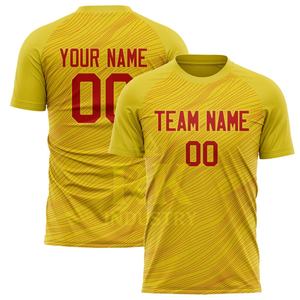 Camiseta de Fútbol para Hombre, Nuevo Diseño, Secado Rápido, Absorbe la Humedad, Manga Corta, Ropa Deportiva, 100% Poliéster, Color Personalizado - Product Image 4
