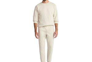 Pantalon de survêtement décontracté surdimensionné pour homme, poids moyen, respirant, avec cordon de serrage, 52% coton, 48% [matière], écologique, vente en gros - Product Image 4